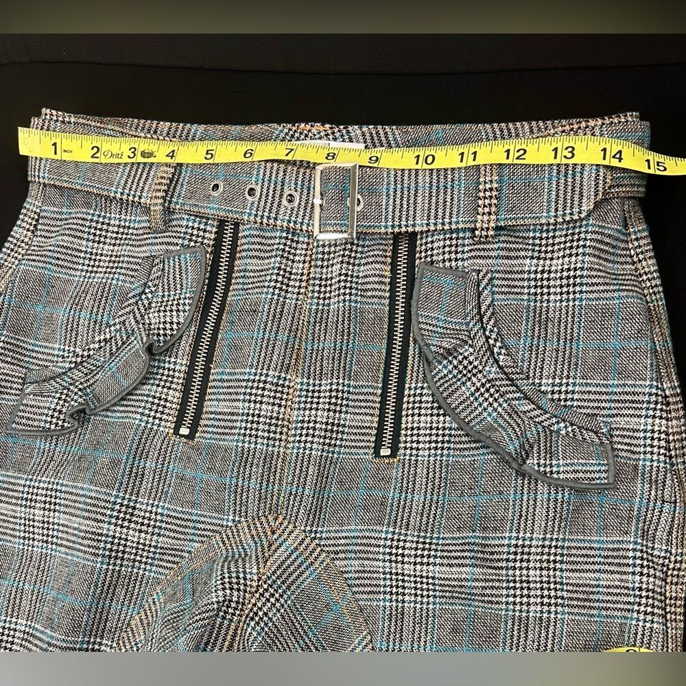 Self-Portrait Lexi Plaid High Rise Pants - Picture 10 of 12